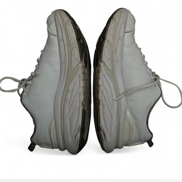 Hoka One One Bondi SR Womens 7.5 Shoe White Running Walking 1110521 WHT Leather - Picture 3 of 5
